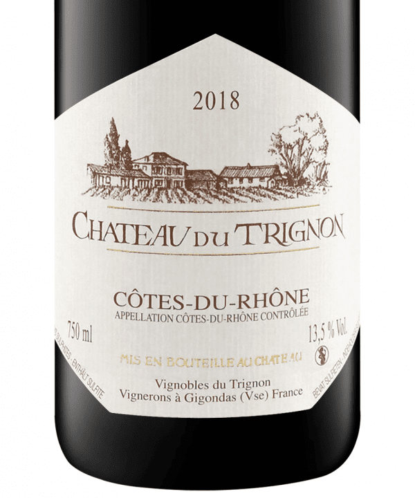 750ml red cotes du rhone chateau du trignon 2018 3