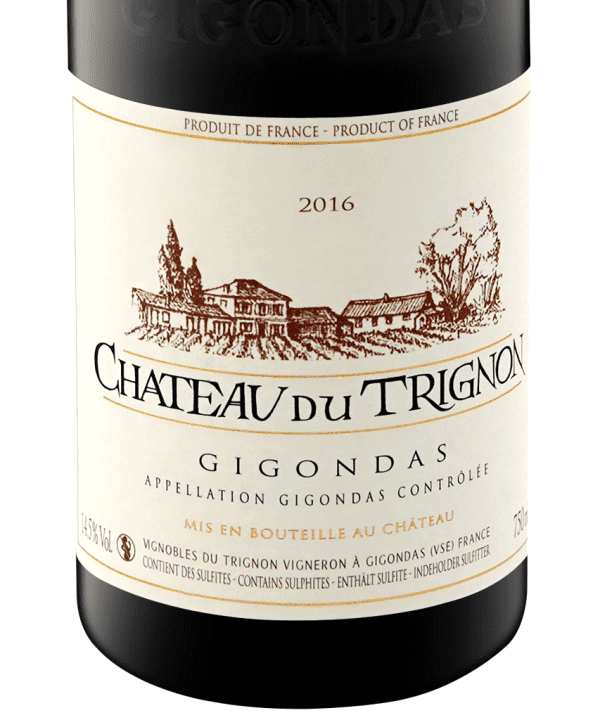 750ml red gigondas chateau du trignon 2016 3