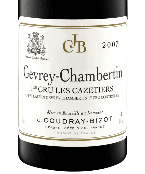 750ml red jcoudray bizot chateau de beaufort gevrey chambertin 1er cru les cazetiers 2007 3