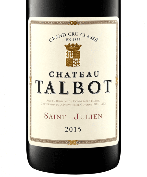 750ml red saint julien chateau talbot 2015 3