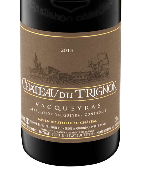 750ml red vacqueyras chateau du trignon 2015 3