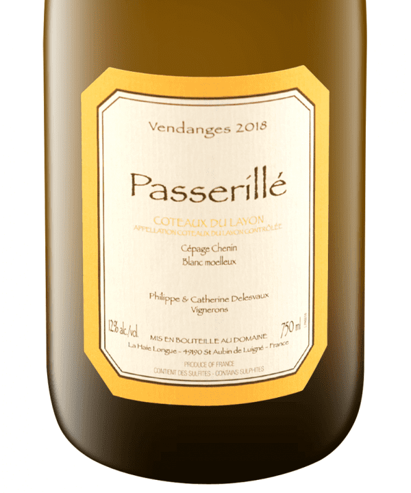 750ml white domaine delesvaux coteaux du layon passerille 2018 3