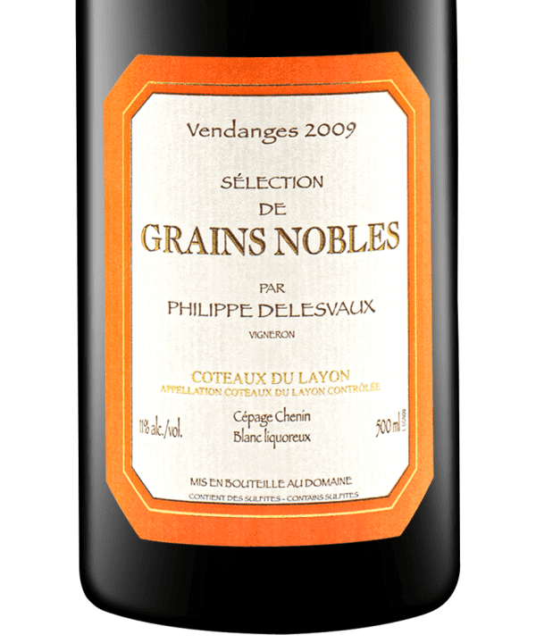 750ml white domaine delesvaux grain nobles 2009 3