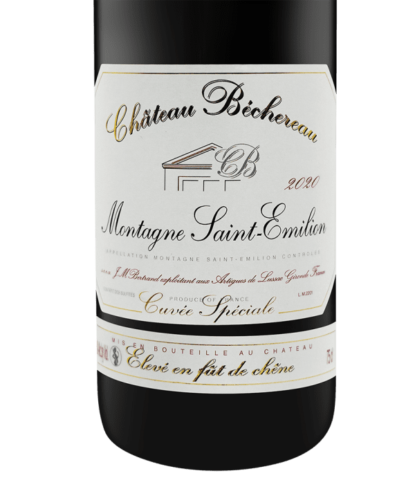 750ml red montagne saint emilion chateau bechereau 2020 3