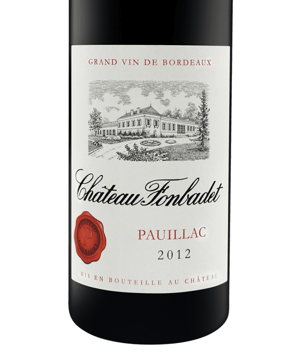 750ml red pauillac chateau fonbadet 2012 3