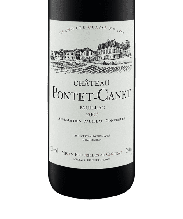 750ml red pauillac chateau pontet canet 2002 3