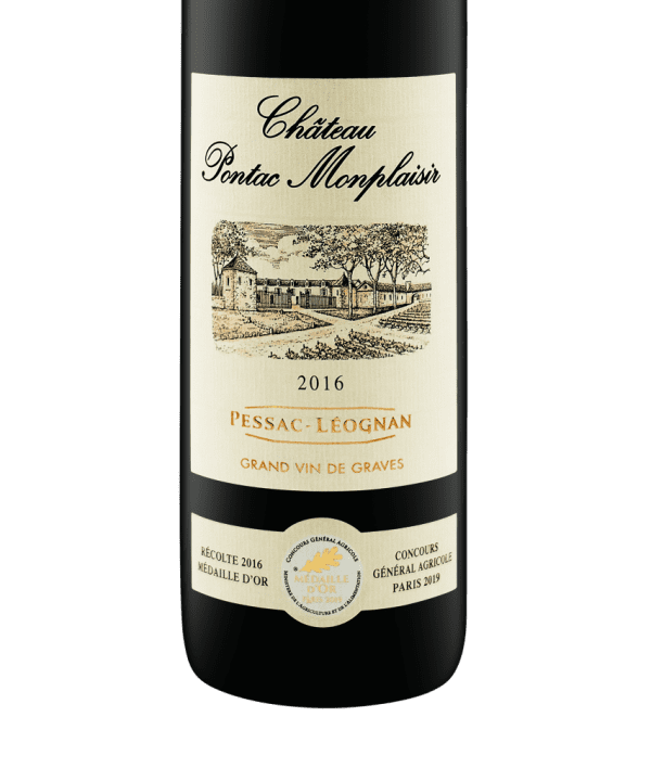 750ml red pessac leognan chateau pontac monplaisir 2016 3