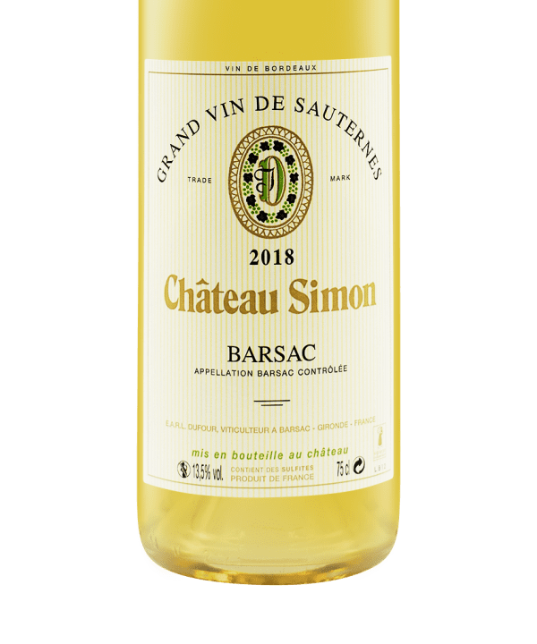 750ml white chateau simon barsac grand vin de sauternes 2018 13 5 3